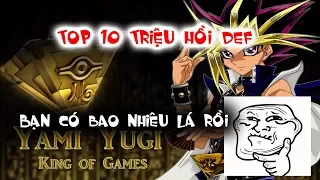 YUGI H5-Top 10 lá bài triệu hồi def cao nhất trong game yugih5