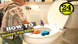 Unclog A Toilet Clogged With Kid Toys & How To Remove A Toilet To Auger Out Obstructions | 24 Rooter