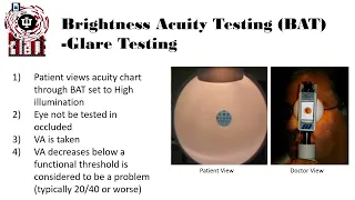 Brightness Acuity Testing and Glare