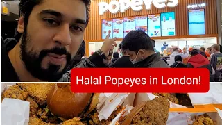 HALAL POPEYES IN LONDON! - I review the famous Louisiana Fried chicken!