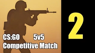 Counter Strike: Global Offensive 5v5 Competitive Match - Dust 2 (1080p)