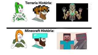 Terraria história vs Minecraft história