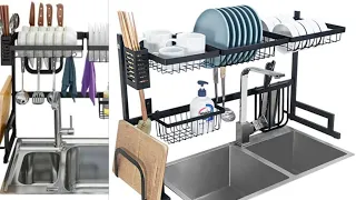 Top kitchen dish drying rack