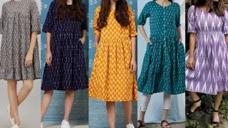 Very Pretty 2023 Summer Lawn Short Kurta Designs/Teen Girls Cotton Lawn Kurti Designs/eid special