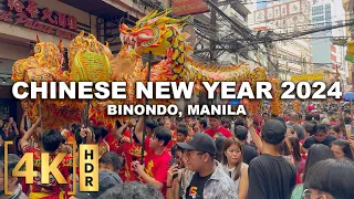 2024 Chinese New Year at Manila Chinatown! | Street and Mall Tour with Fireworks Show! Philippines