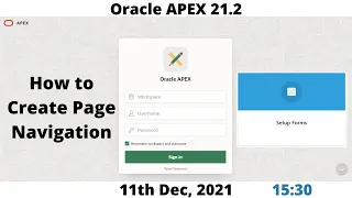 Oracle APEX 21.2 | Page Navigation