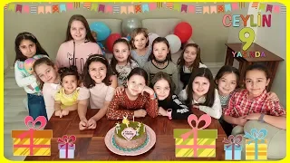 Doğum Günü Hediyelerimi Açtık! Sınıf Arkadaşlarımla Kutlama! Ceylin artık 9 yaşında! Birthday Party