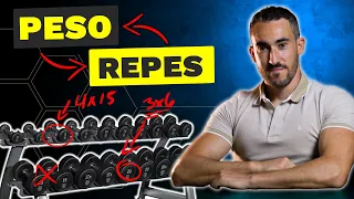 Así debes elegir el PESO Y LAS REPETICIONES para ganar más masa muscular