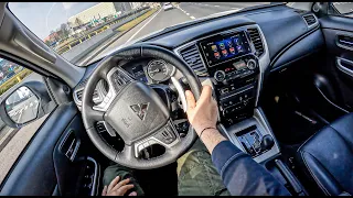 Mitsubishi L200 [2.2 DIESEL 150HP] TOP SPEED, 0-100 | POV Test Drive #1143 Joe Black