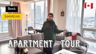 Our Condo Apartment Tour in Canada || 1+1 apartment 750 sqft in Toronto GTA