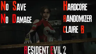 Resident Evil 2 Remake Hardcore Randomizer Claire 2nd No Save No Damage Full Seed Playthrough (2:21)