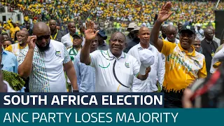 South Africa election: ANC loses its 30-year majority in landmark vote | ITV News