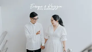 Enrique + Krizzia Civil Wedding in Quezon City Hall of Justice