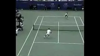 Pete Sampras great shots selection against Patrick Rafter (US Open 1998 SF)