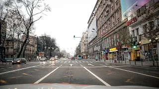 A drive through Bucharest on the 16th of December 2020