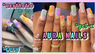 HOW TO: AURA NAILS W/O AN AIRBRUSH TUTORIAL | pinterest aura nails