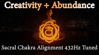 Creativity + Abundance - Sacral Chakra Alignment - 288Hz - 9Hz Binaural - 432Hz Tuned - 1 hour