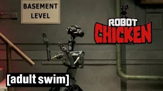 Johnny 5 versus the stairs (Complete) | Robot Chicken | Adult Swim