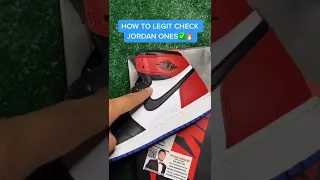 HOW TO LEGIT CHECK JORDAN 1s!! *ADVICE FROM DSANGLAY* #shorts