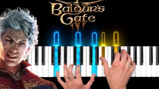 Baldur's Gate 3 - Down By The River - Piano Cover & Tutorial [4K / 60 fps]