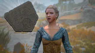 If you take the Dragonstone to Delphine in Riverwood, new lines of dialogue will open