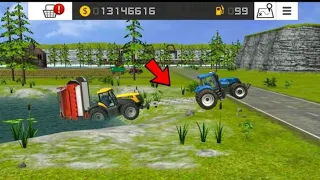 JCB vs new holland tractor in FS16 | FS16 gameplay | timelapse | king Gamer