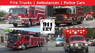 Fire Trucks, Ambulances, and Police Cars Responding Compilation | August 2023