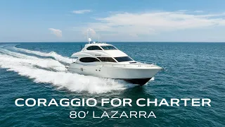 80' Lazarra "Coraggio" For Charter | 26 North Charter