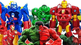 Avengers Mech Armors Go~! Iron-Man, Spider-Man, Hulk, Captain America, Black Panther, Thor, Romeo!