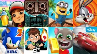 Subway Surfers VS Temple Run Minion Rush Looney Tunes Dash Ben 10 Sonic Dash Talking Tom Gold Run #8