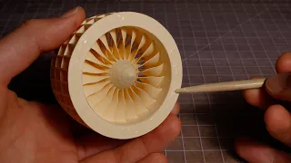 OVERPOWERED - Paper GE90-115B Engine Model Timelapse