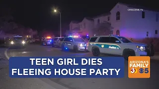 Teenage girl dies fleeing house party in west Phoenix