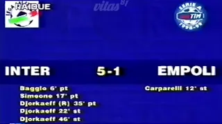 Inter-Empoli 5:1, 1998/99 - Domenica Sportiva (tripletta di Youri Djorkaeff)