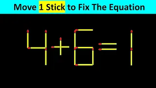 Matchstick Puzzle - Fix The Equation #matchstickpuzzle #simplylogical