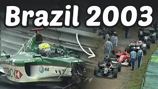 The Most INSANE F1 Race Of All Time (Brazil 2003)