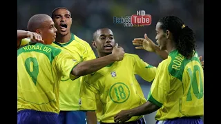 Brazil Golden Generation Show (Ronaldo Ronaldinho Adriano) At Robinho Debut With The National Team