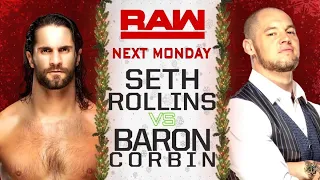 wwe raw Seth Rollins vs Baron Corbin Dec.24 2018