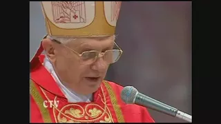 Card. Ratzinger: Si va costituendo una dittatura del relativismo...(18.04.2005)