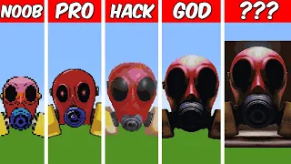 GAS MASK POPPY PLAYTIME 3 Pixel Art in Minecraft Noob vs Pro vs Hacker vs God - Minecraft Animation