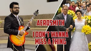 (HD) Groom plays the guitar in wedding entrance - Aerosmith: I don't Wanna Miss a Thing
