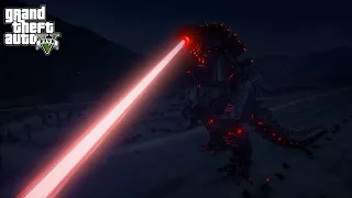 GTA 5 - Mechagodzilla Mod with Atomic Breath (Godzilla VS Kong)