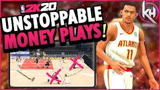 NBA 2K20 - 3 UNSTOPPABLE MONEY PLAYS! *Easy Dunks & Layups* | MyTeam & Play Now Online Tutorial