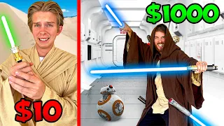 $10 vs $1000 Ultimate Star Wars Battle! *JEDI BUDGET CHALLENGE*