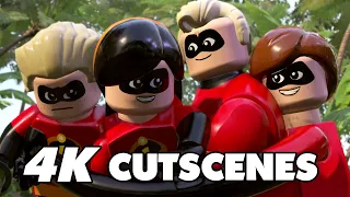 Lego The Incredibles ALL CUTSCENES [4K]