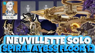 C0 Neuvillette Solo 4.1 Spiral Abyss Floor 12