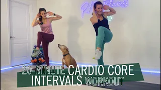 20-MIN. CARDIO CORE HIIT  / BURN & STRENGTHEN / NO REPEATS / NO EQUIPMENT / LOW IMPACT MODIFICATIONS