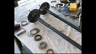 How to replace a rear axle shaft bearing and seal on a Jeep TJ or LJ Dana 44