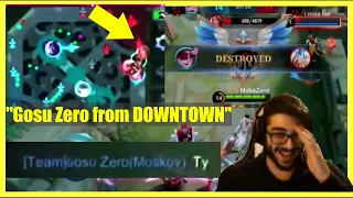 "Gosu Zero from DOWNTOWN" Zane reaction on Zero's Moskov