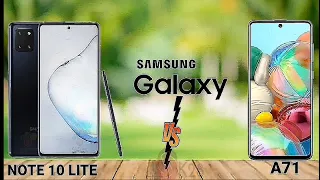 SAMSUNG GALAXY A71 VS SAMSUNG GALAXY NOTE 10LITE  ! comparison ! Camera and speed test #k28vlog