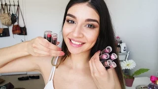 ASMR Lipstick Application ♡ Mouth sounds, Tapping, Closeup